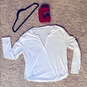 VS long sleeve white tee